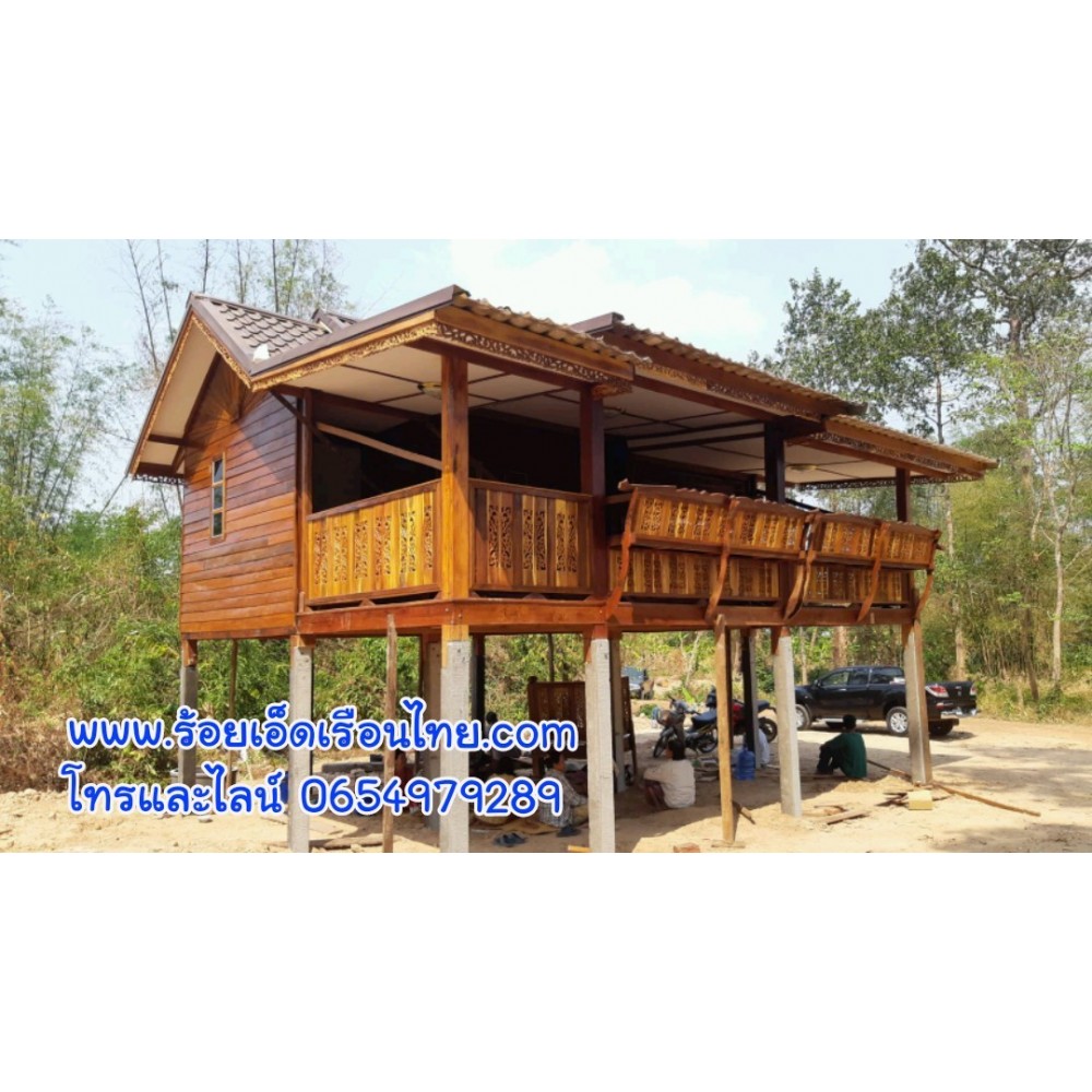 บ้านระเบียงข้างแบบที่43 ขนาด5.5×8 บ้านระเบียงข้างแบบที่43 ขนาด5.5×8